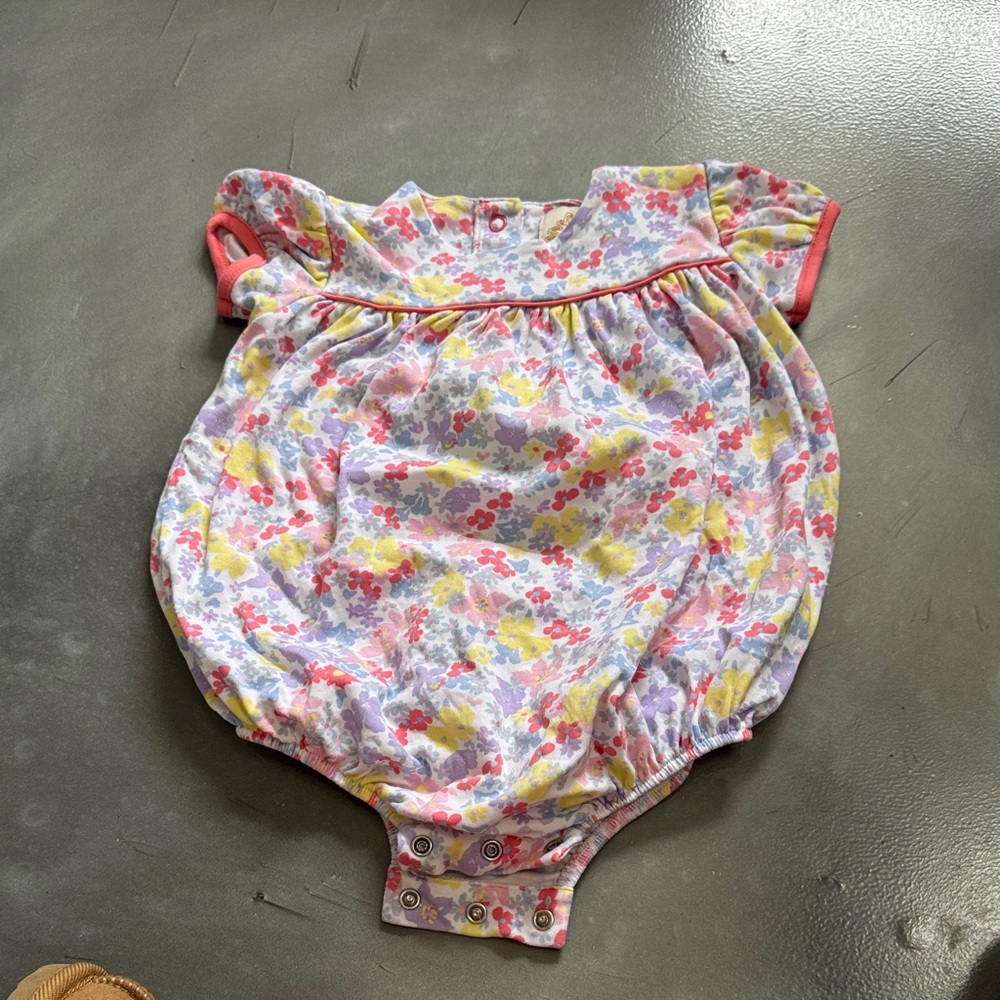 The Beaufort Bonnet Company Floral Bubble - Pink, Yellow, Blue